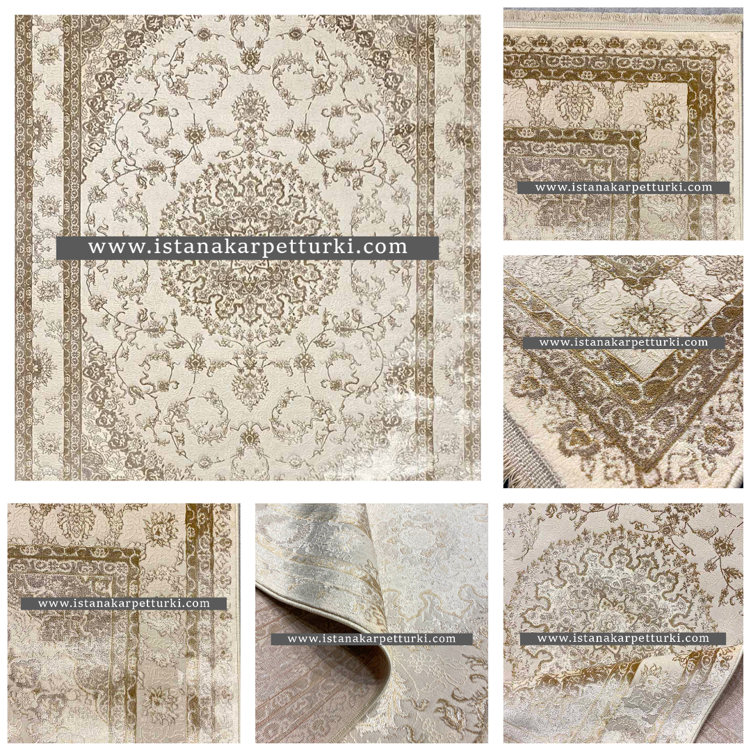 Rasakan Kemewahan: Karpet Turki Kelas Atas & Tahan Lama untuk Rumah Anda | Istana Karpet Turki silk NA381A