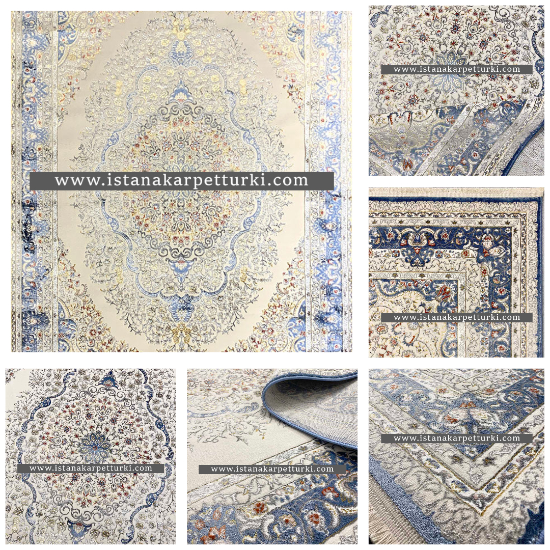 Karpet Turki Bergaya Persia dengan Desain Cantik untuk Melengkapi Interior Rumah Anda | Istana Karpet Turki Silk NA36A