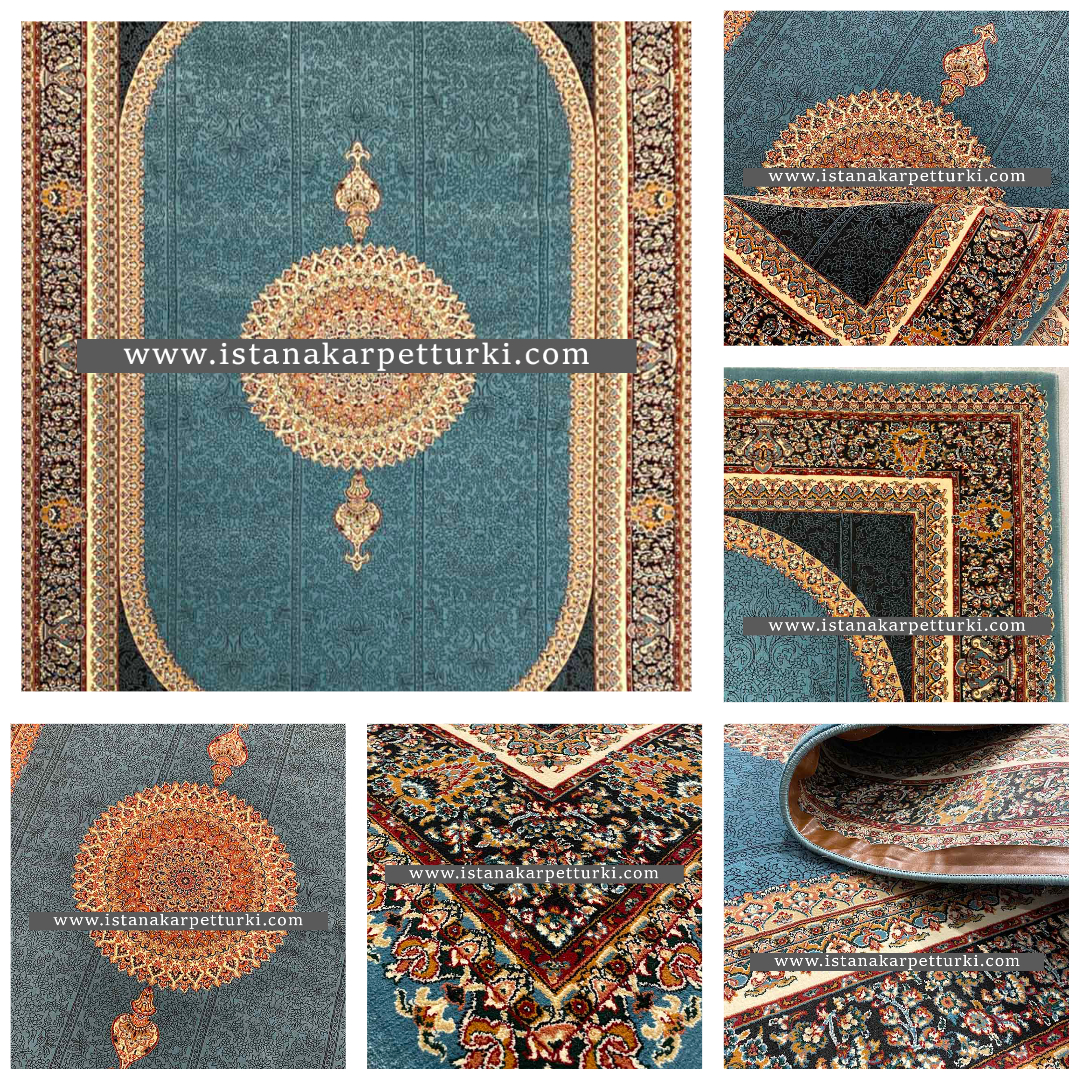 Karpet Persia Premium dari Iran, Halus dan Lembut, Karpet Persia Buatan Manusia untuk Kamar Tidur dan Ruang Tamu | Istana Karpet Turki